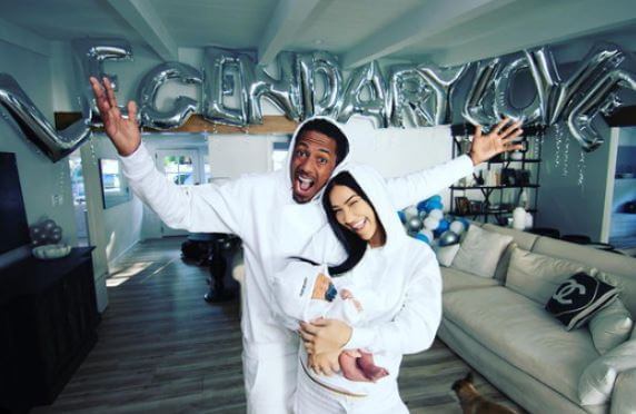 James Cannon son Nick Cannon with model Bre Tiesi and son Legendary Love Cannon.
